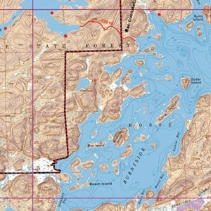 McKenzie Map 16 - Burntside and Cummings Lakes