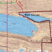 McKenzie Map 1 - Pine, Greenwood and Mountain Lakes 