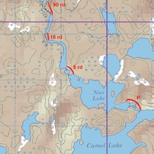 McKenzie Map 36 - Keefer, Williams and Camel Lakes 